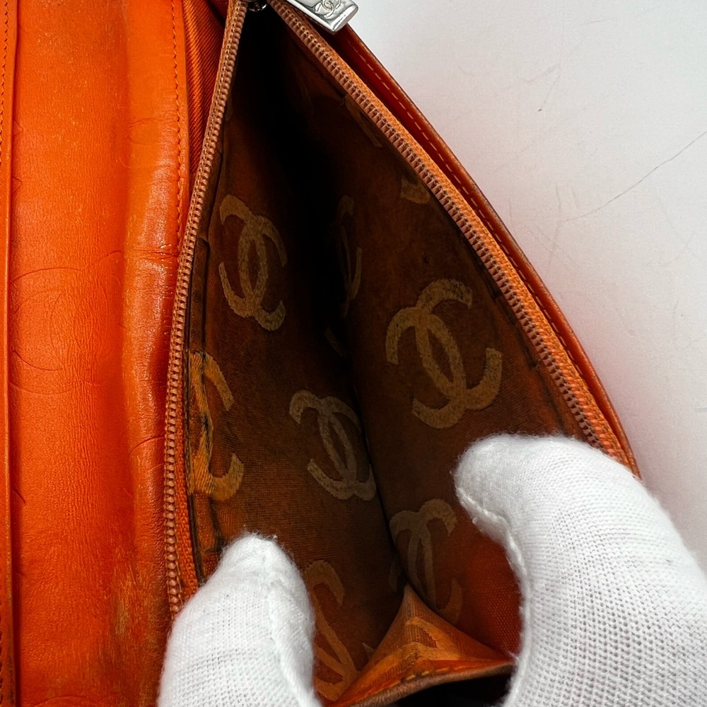 GUC Chanel Cambon Brown Long Wallet - Picture 4 of 8
